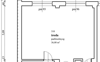 310. iroda tervrajza