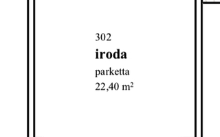 302. iroda tervrajza