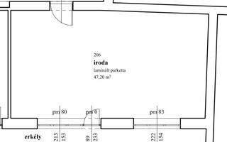 206. iroda tervrajza